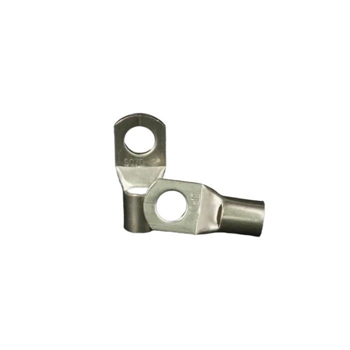 TERMINAL BT ANILLO 12-10 AWG 1/4" PARA BAJA TENSION A COMPRESION DE COBRE ESTAÑADO 3