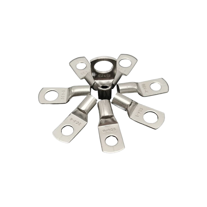 TERMINAL BT ANILLO 12-10 AWG 1/4" PARA BAJA TENSION A COMPRESION DE COBRE ESTAÑADO 2