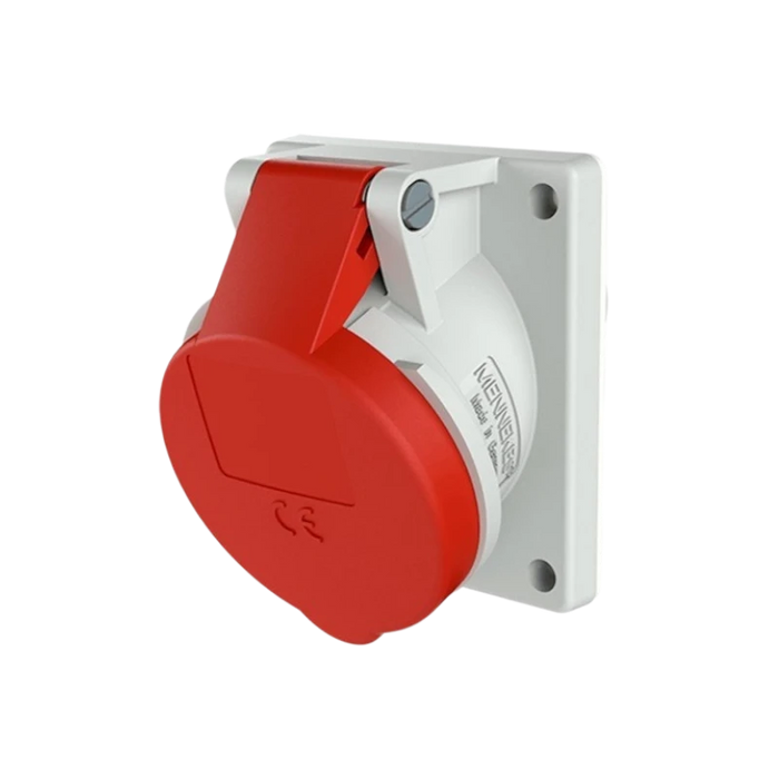 TOMA INDUSTRIAL HEMBRA EMPOTRABLE 125A 3 POLOS + TIERRA, IP67, 6H  1