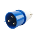 TOMA INDUSTRIAL MACHO 32A (AZUL) 2 POLOS + TIERRA, IP44, 6H (220-250 VAC)  2
