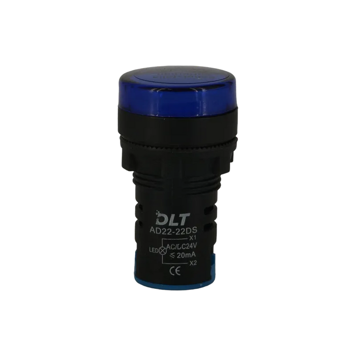 LUZ PILOTO LED AZUL, 24 VAC/DC