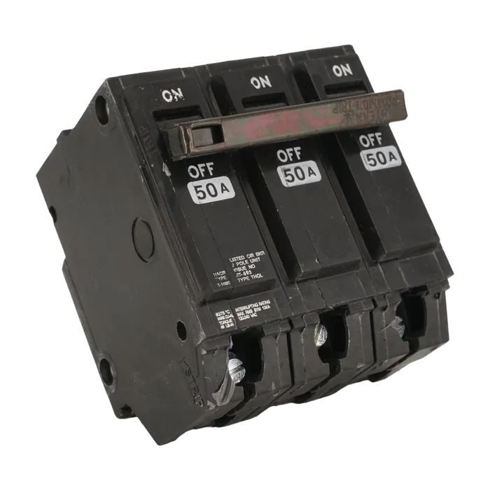 BREAKER EMPOTRABLE HQP 3X50A 50A, 240 VAC, 3 POLOS, (THQL)