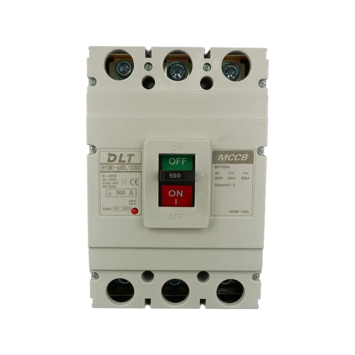 BREAKER INDUSTRIAL 3X500A (630L) 500A, 3 POLOS, FRAME 630L (NO INCLUYE TERMINALES)