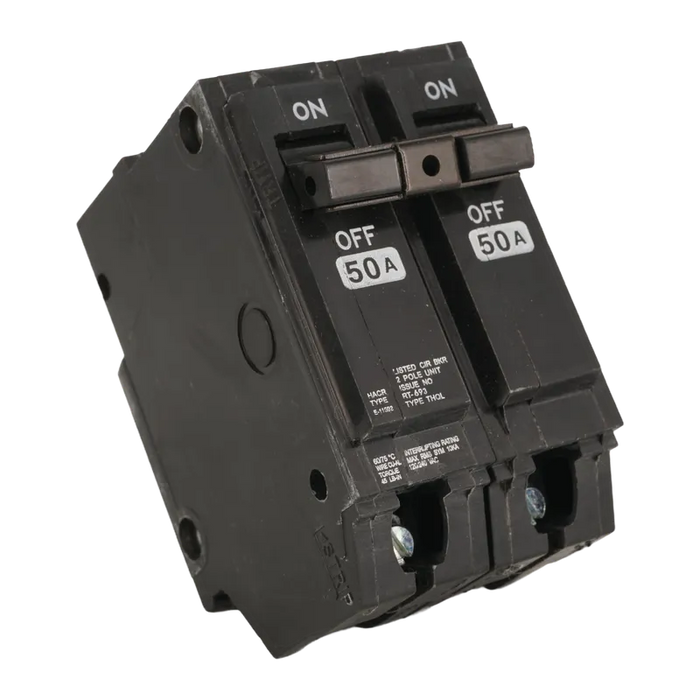 BREAKER EMPOTRABLE HQP 2X50A 50A, 240 VAC, 2 POLOS, (THQL)