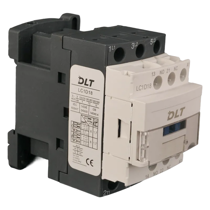 CONTACTOR LC1-D018, 18A, 220 VAC