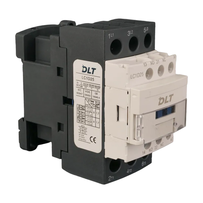 CONTACTOR LC1-D025, 25A, 220 VAC