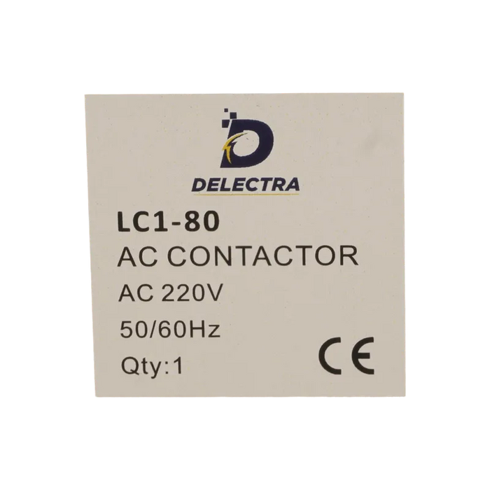 CONTACTOR LC1-D080, 80A, 220 VAC