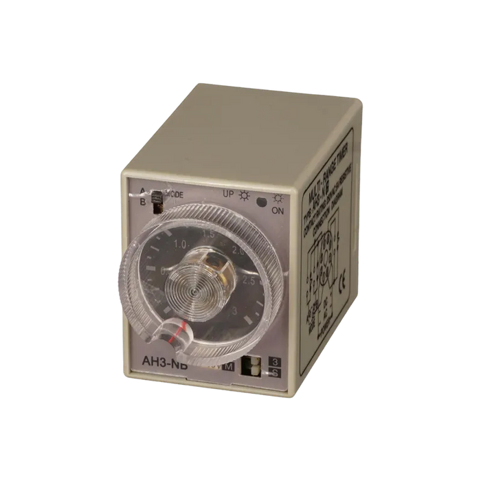 RELE TEMPORIZADO AH3-B (3S-30M), 120 VAC (NO INCLUYE BASE)  3