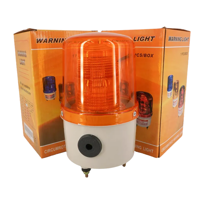 COCTELERA SONORA NARANJA 120 VAC MODELO LTE-5104J ALARMA VISUAL Y AUDITIVA