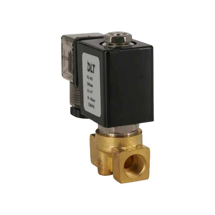 VALVULA SOLENOIDE 2 VIAS 1/4" 120 VAC NC SELLO NBR -10 a 90ºC, G1/4", 120 VAC NORMALMENTE CERRADO